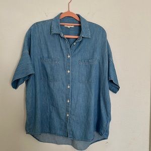 Bottom down denim shirt